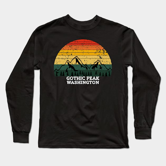 Gothic Peak Washington Long Sleeve T-Shirt by Kerlem